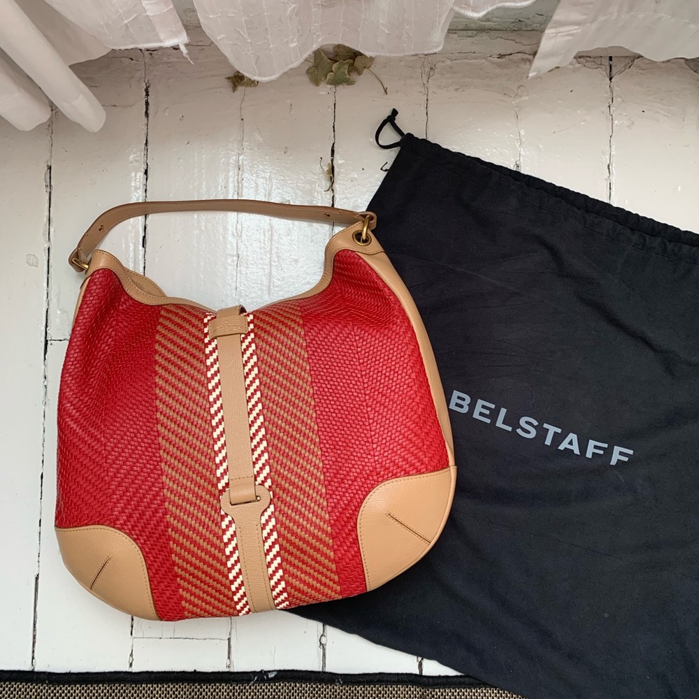 Belstaff Woven Crosby Hobo Bag